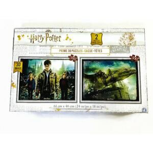 Harry Potter Lenticular 3D Image Puzzles 500 Piece Twin Pack 24" New